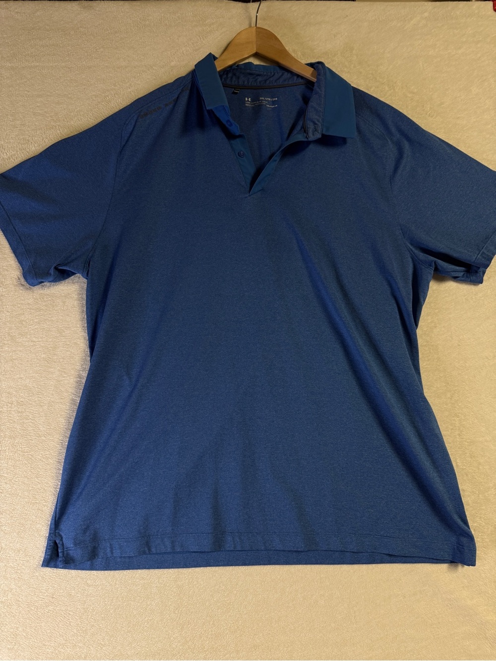 Under Armour Men’s HeatGear Blue Shirt-Sleeve Polo
